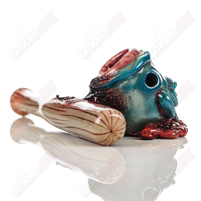 Zombie Sidecar w/ Glow Eyes Dry Pipe Ghost Glass - Smoke ATX