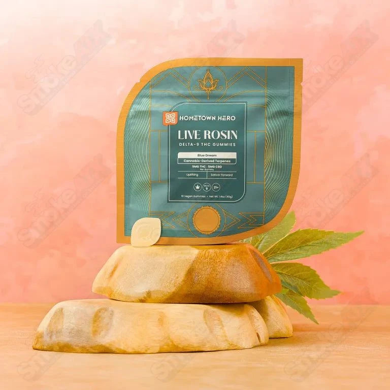 5mg Blue Dream Live Rosin D9+CBD Gummies  (5mg/5mg) Hometown Hero - Smoke ATX