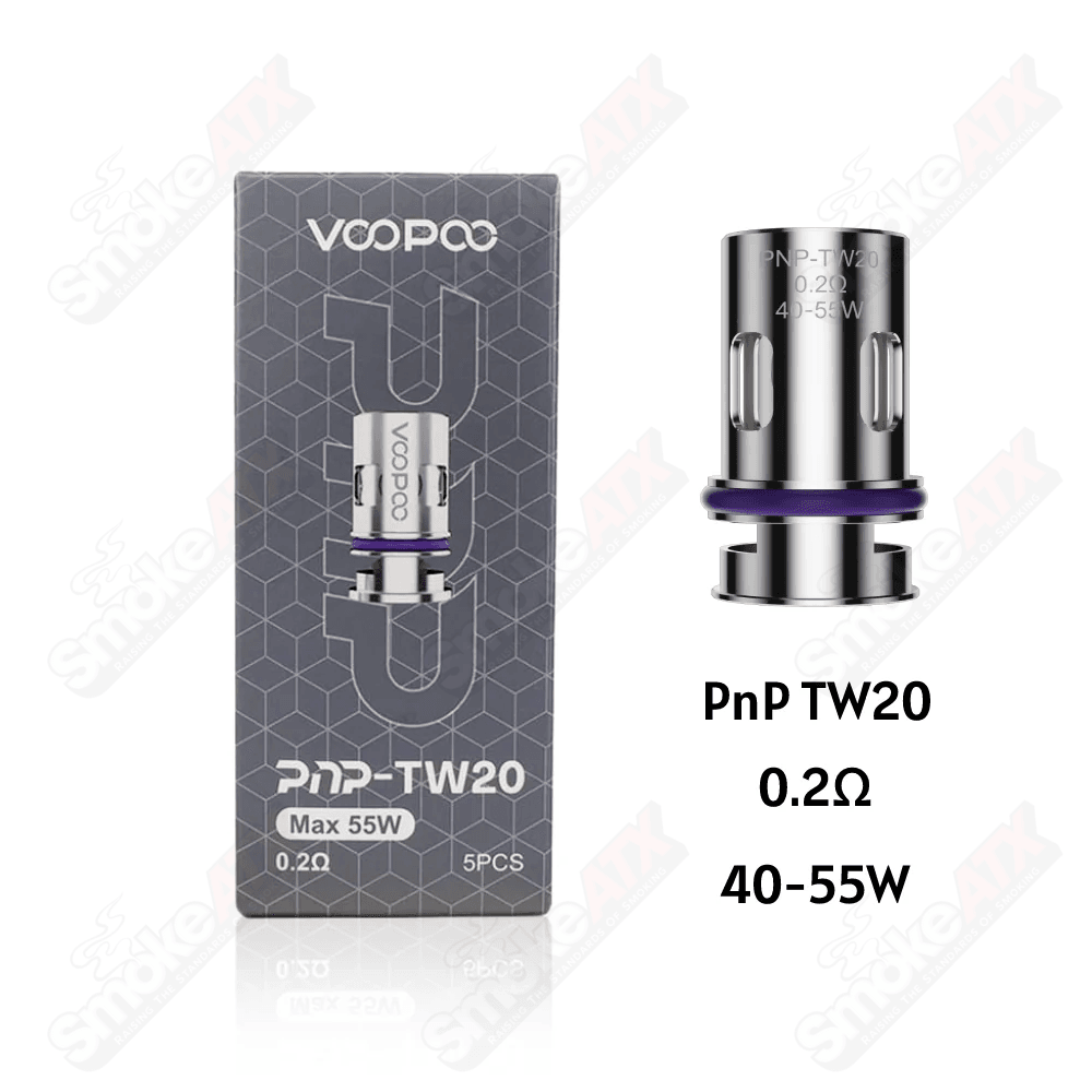 5PCS .2ohm PnP - TW20 Replacement Coils VooPoo - Smoke ATX