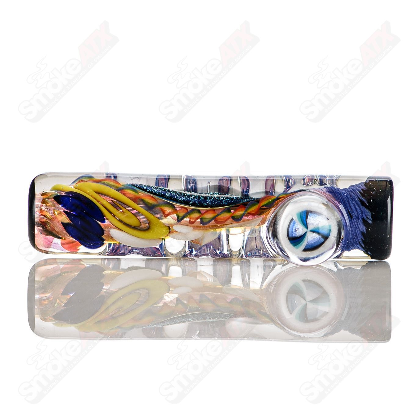 6 Color Worked IO Chillum Jeremy from Oregon - Smoke ATX