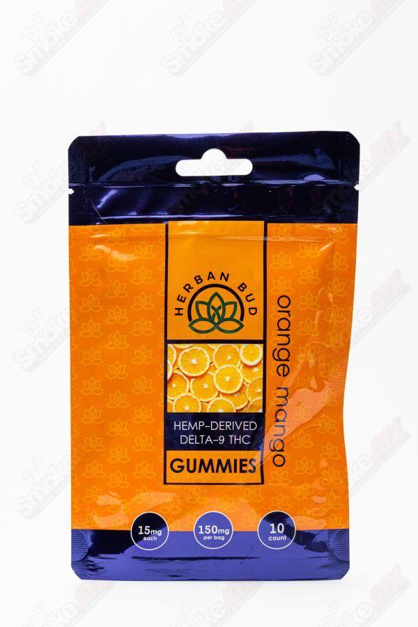 15mg Orange Mango 10ct D9 Gummies Herban Bud