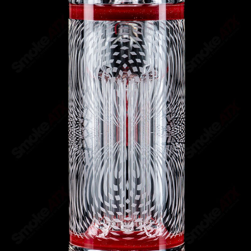 60mm Pillar Natty Neck Solid Foot Full Accent w F4 Perc (Lucy x Cherry) Sovereignty - Smoke ATX 