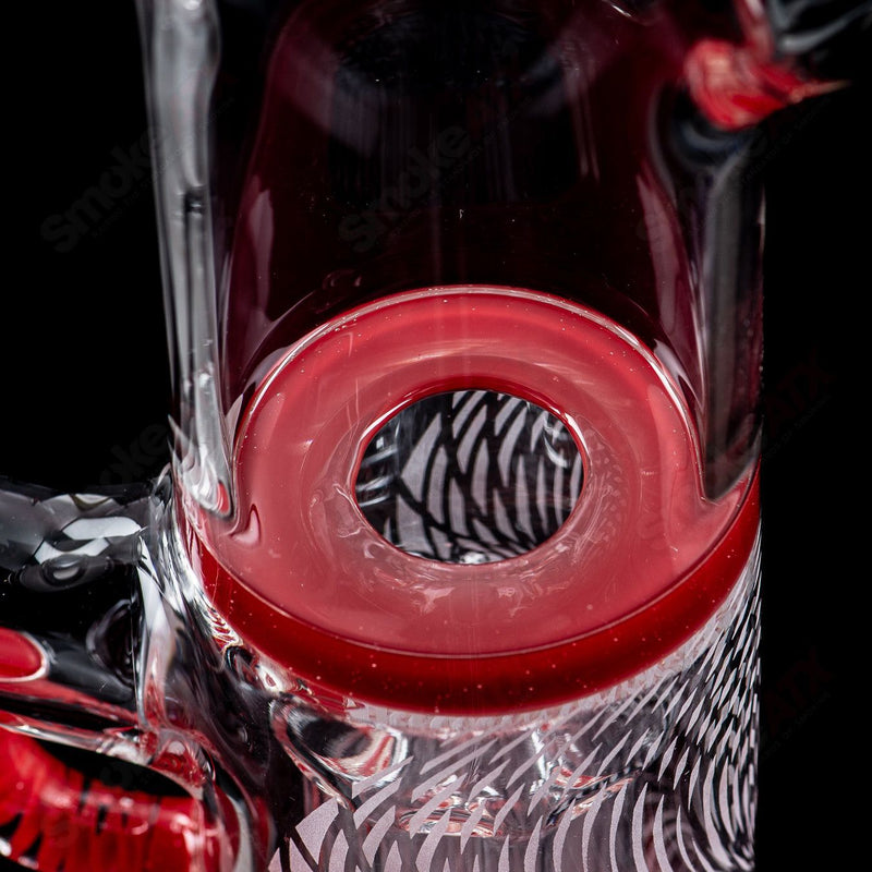 60mm Pillar Natty Neck Solid Foot Full Accent w F4 Perc (Lucy x Cherry) Sovereignty - Smoke ATX 