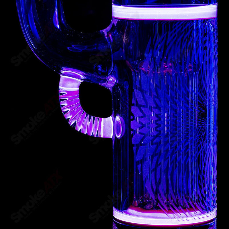 60mm Pillar Natty Neck Solid Foot Full Accent w F4 Perc (Lucy x Cherry) Sovereignty - Smoke ATX 