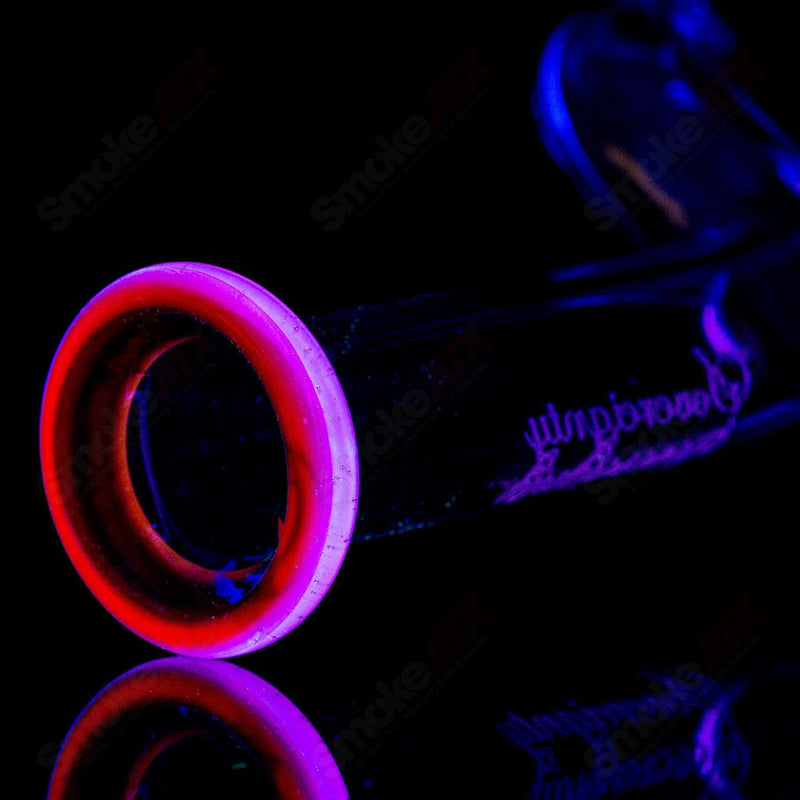 60mm Pillar Natty Neck Solid Foot Full Accent w F4 Perc (Lucy x Cherry) Sovereignty - Smoke ATX 