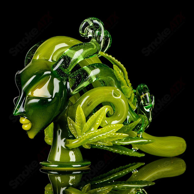 Lace Face Ganja Goddess Hashlock Dry Pipe (Signed