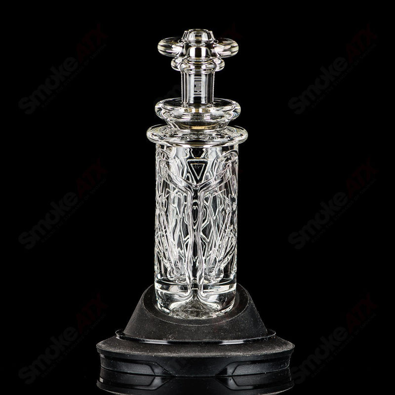 Clear Columnar (Shatter No.1) Peak Pro Top Avant Garde Glass - Smoke ATX