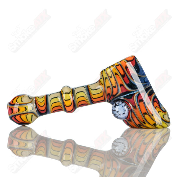 #1 Wig Wag Hammer Dry Pipe Katy Wright Glass - Smoke ATX