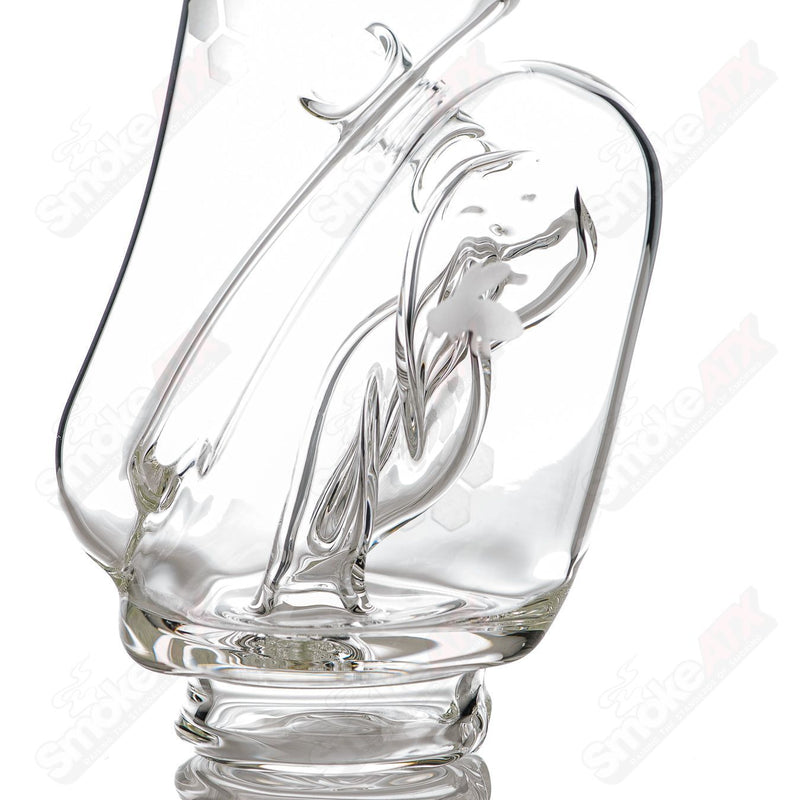 Honeycomb Recyler Top for Peak Pro by Knuckles Glass - Smoke ATX