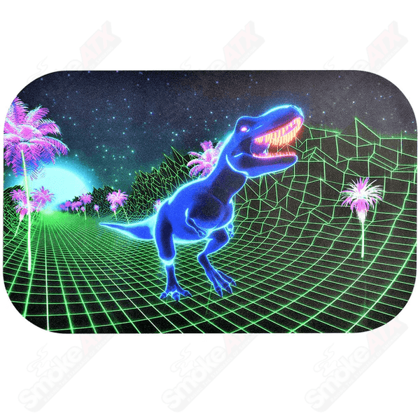 16in 80s T-Rex Pulsar Dab Padz Mat - Smoke ATX