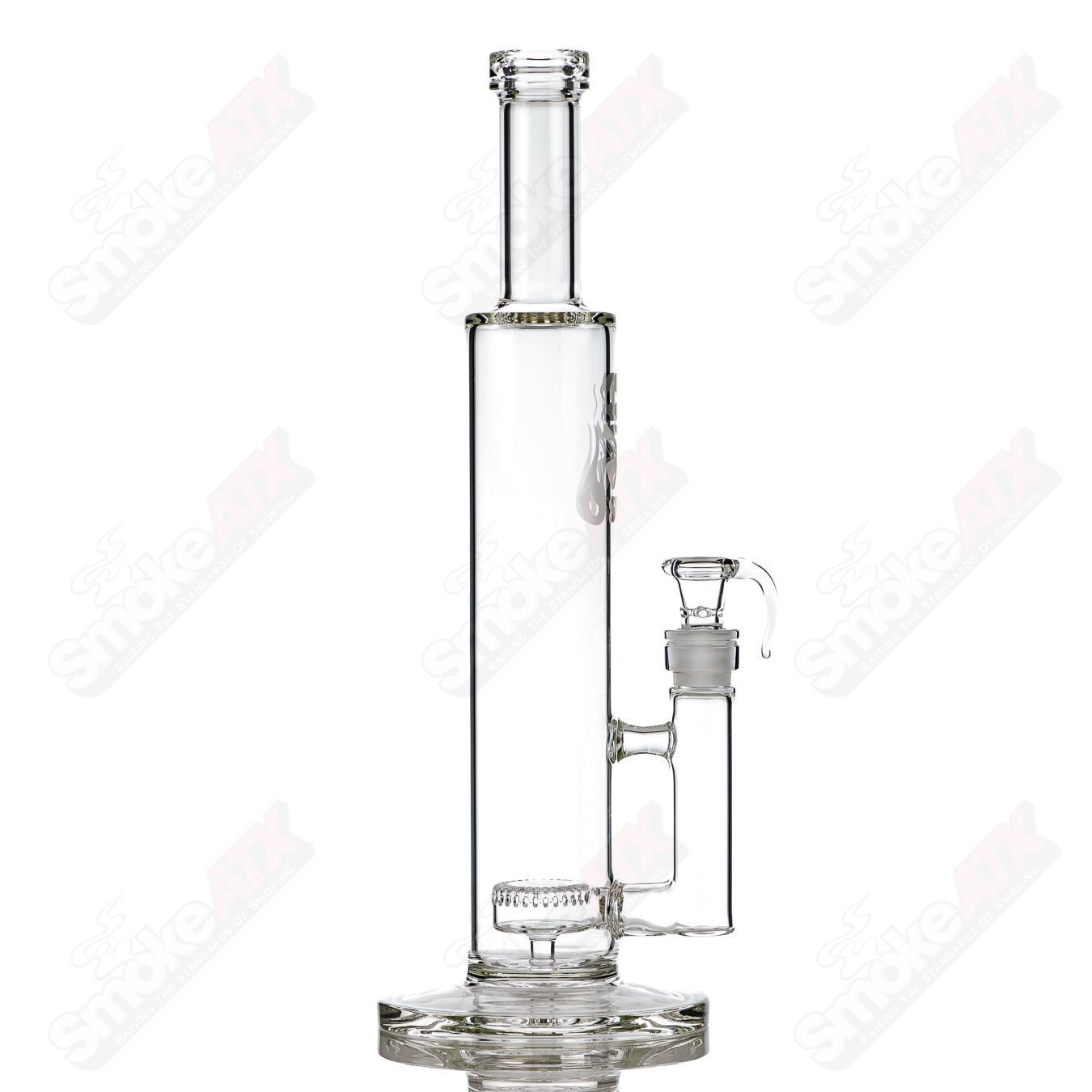 15in Clear Puck Perc Tube SPG - Smoke ATX