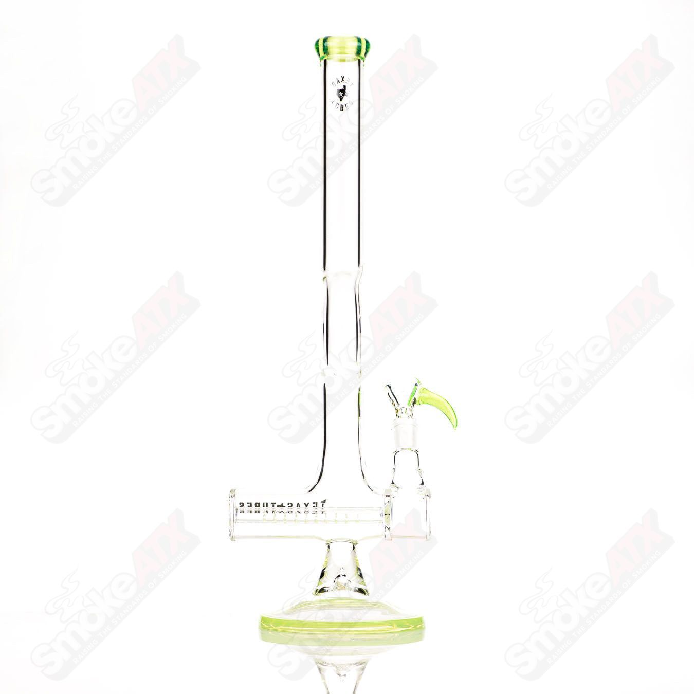 17in 14mm Inline (Slyme ) Texas Tubes - Smoke ATX
