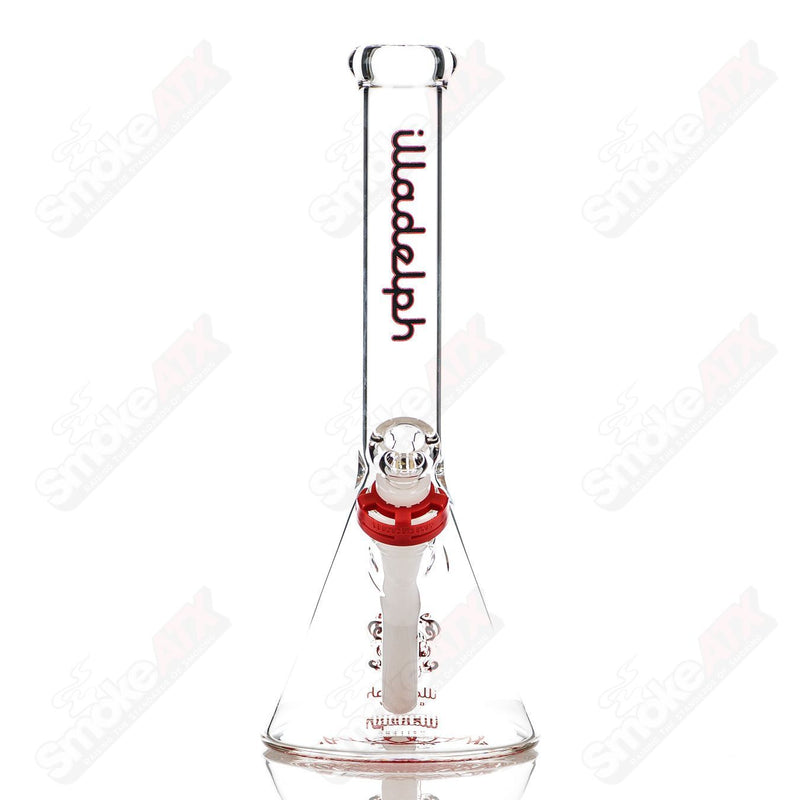 12" 5mm (Black/Red) Mini Beaker Illadelph - Smoke ATX