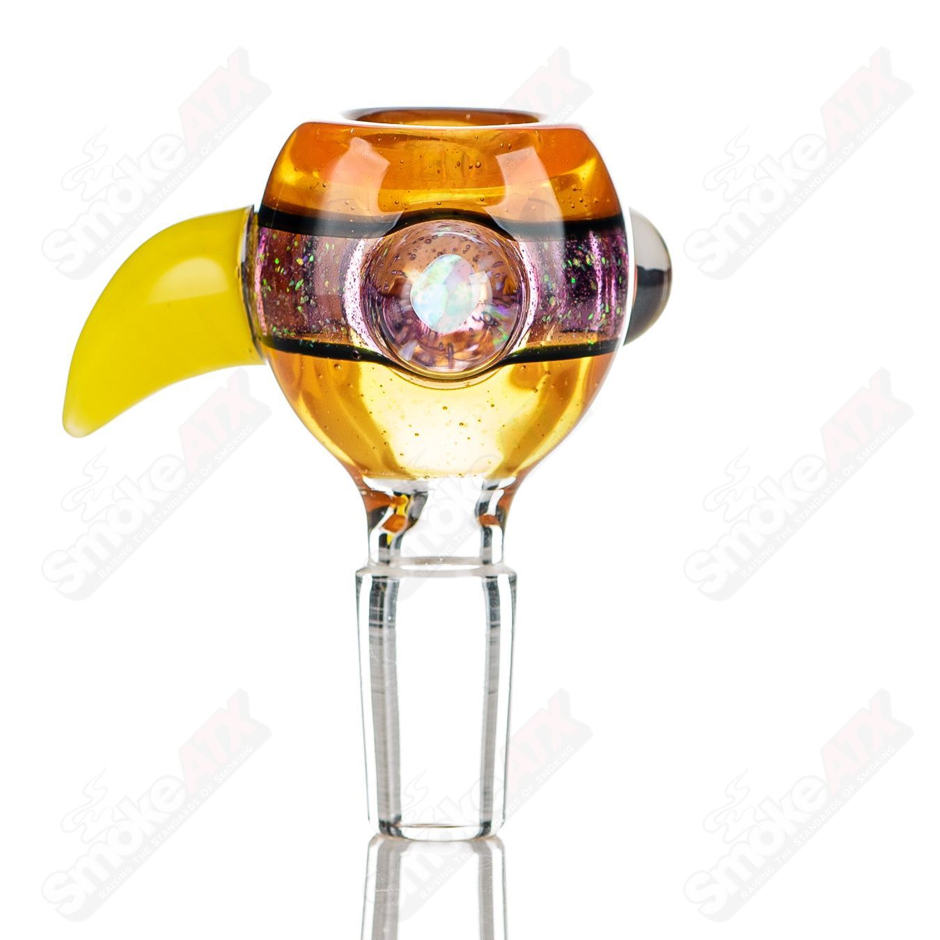 7 14mm Color Worked Slide Bowl Jeremy from Oregon - Smoke ATX