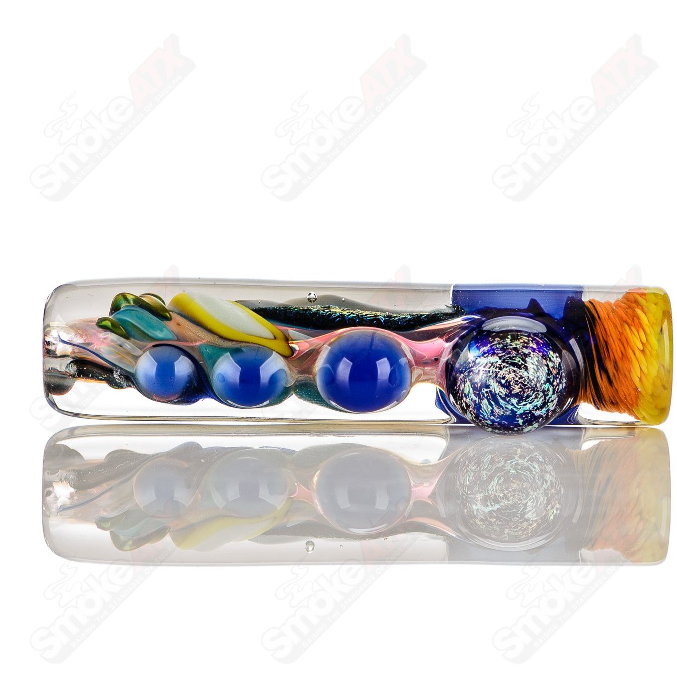 7 Color Worked IO Chillum Jeremy from Oregon - Smoke ATX