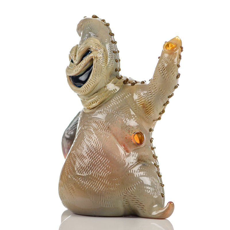 Oogie Boogie Squat Lock Dry Pipe Ghost Glass - Smoke ATX