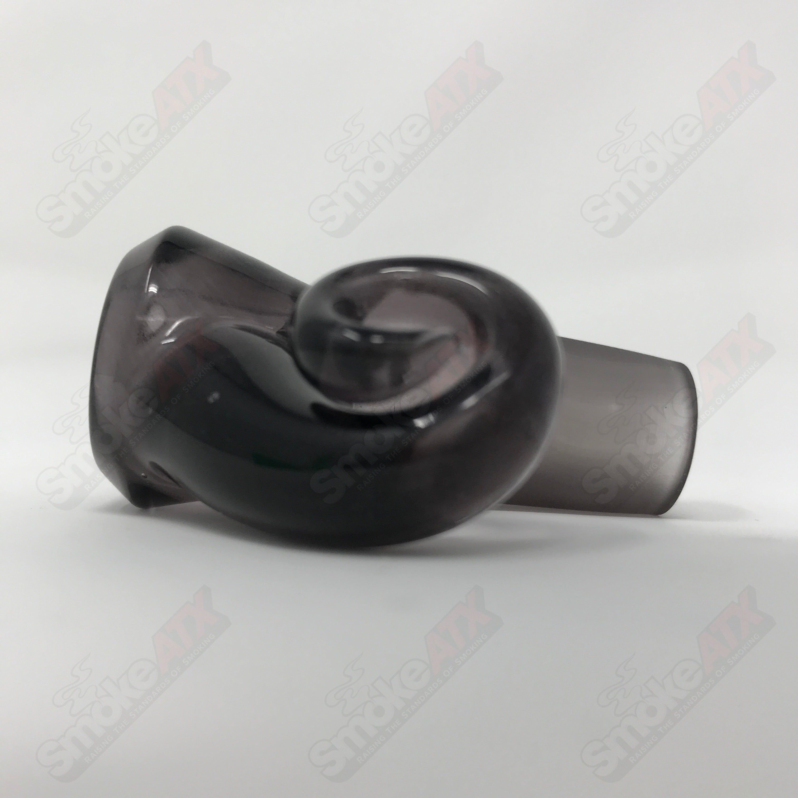 Black Ice UV Black T Glass 18mm Fully Worked Slide #2 - Smoke ATX