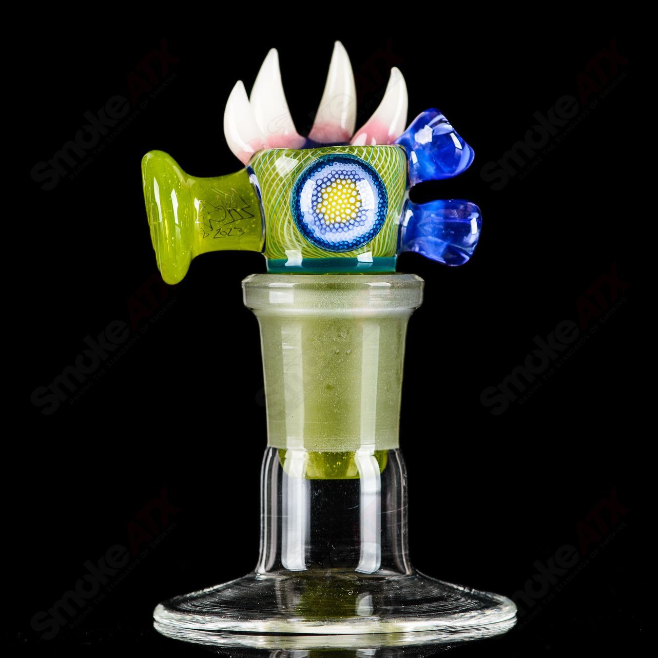 #2 19mm 3-Hole Slide Dosa x Salt Glass - Smoke ATX