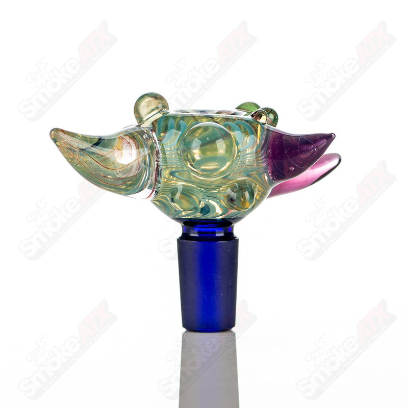 #15 14mm Full Color Worked Horn Milli Bowl JMass