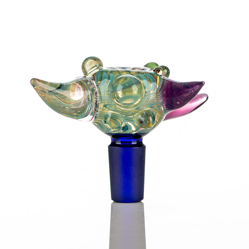 #15 14mm Full Color Worked Horn Milli Bowl JMass