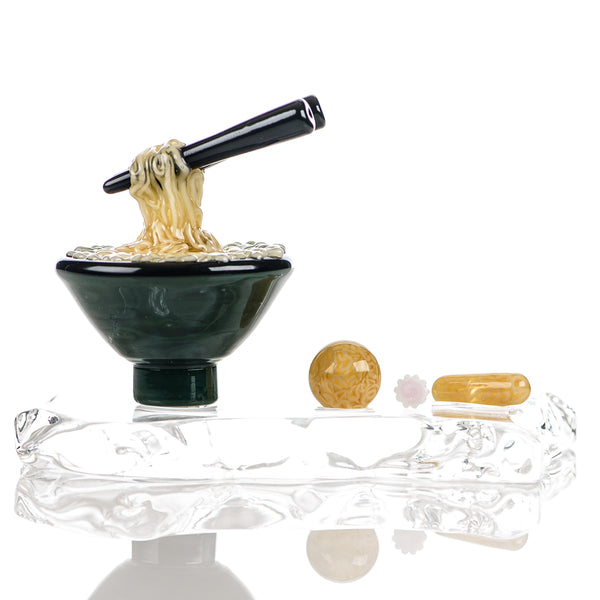 #4 Noodle Slurper Set Dojo Glass - Smoke ATX