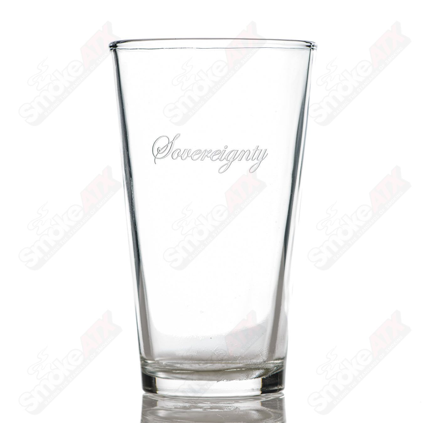 Beer Glass w/ Logo Sovereignty - Smoke ATX