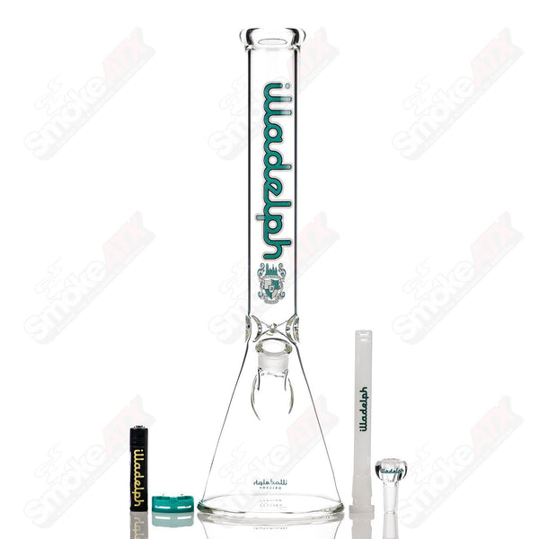 17" 5mm (Teal) Short Beaker Illadelph - Smoke ATX