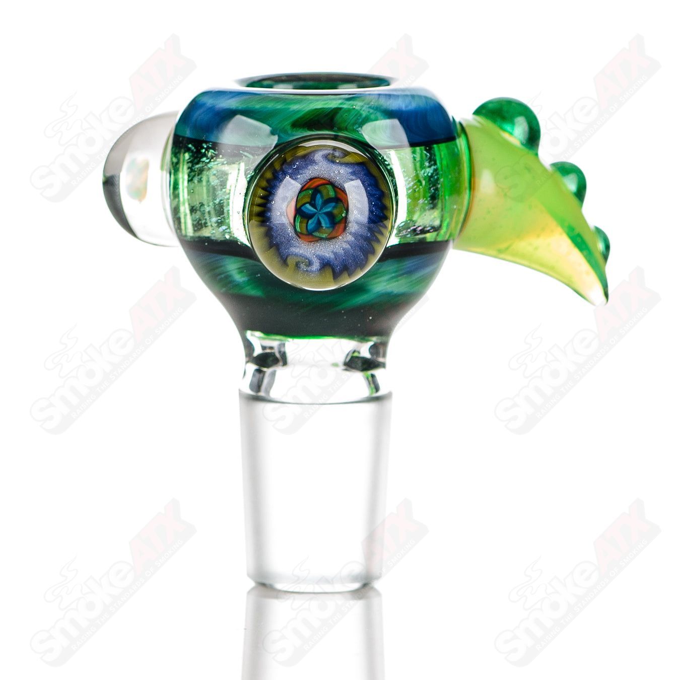 #6 18mm Color Worked Slide Bowl Jeremy from Oregon - Smoke ATX