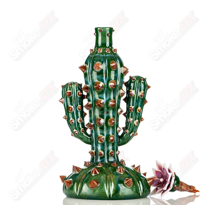 750ml Cactus Decanter w/ Flower Stopper Unparalleled Glass - Smoke ATX