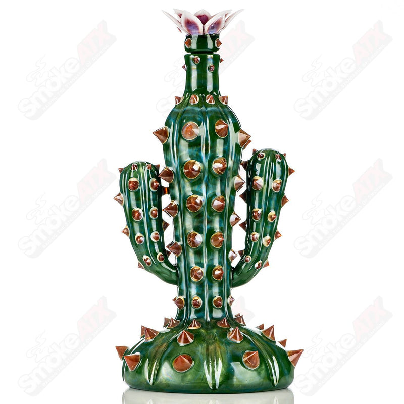 750ml Cactus Decanter w/ Flower Stopper Unparalleled Glass - Smoke ATX