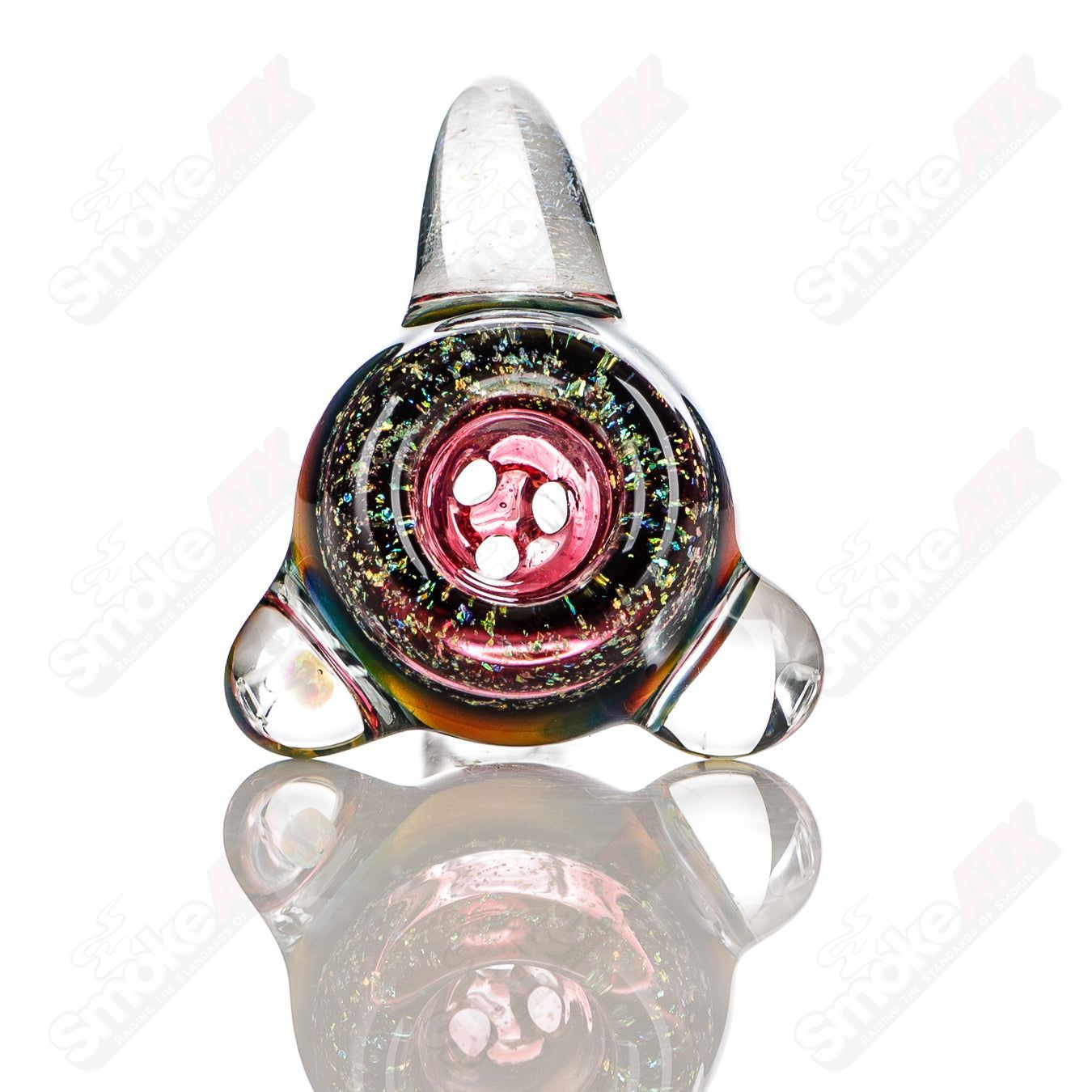 #4 14mm Color Worked Slide Bowl Jeremy from Oregon - Smoke ATX