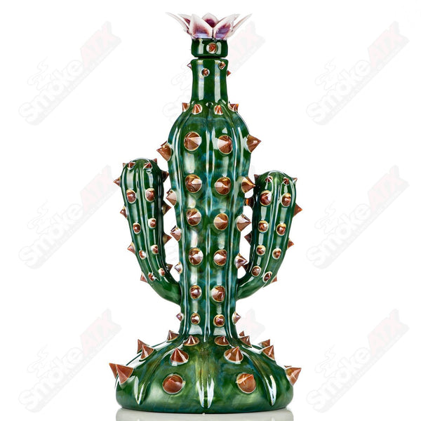 750ml Cactus Decanter w/ Flower Stopper Unparalleled Glass - Smoke ATX