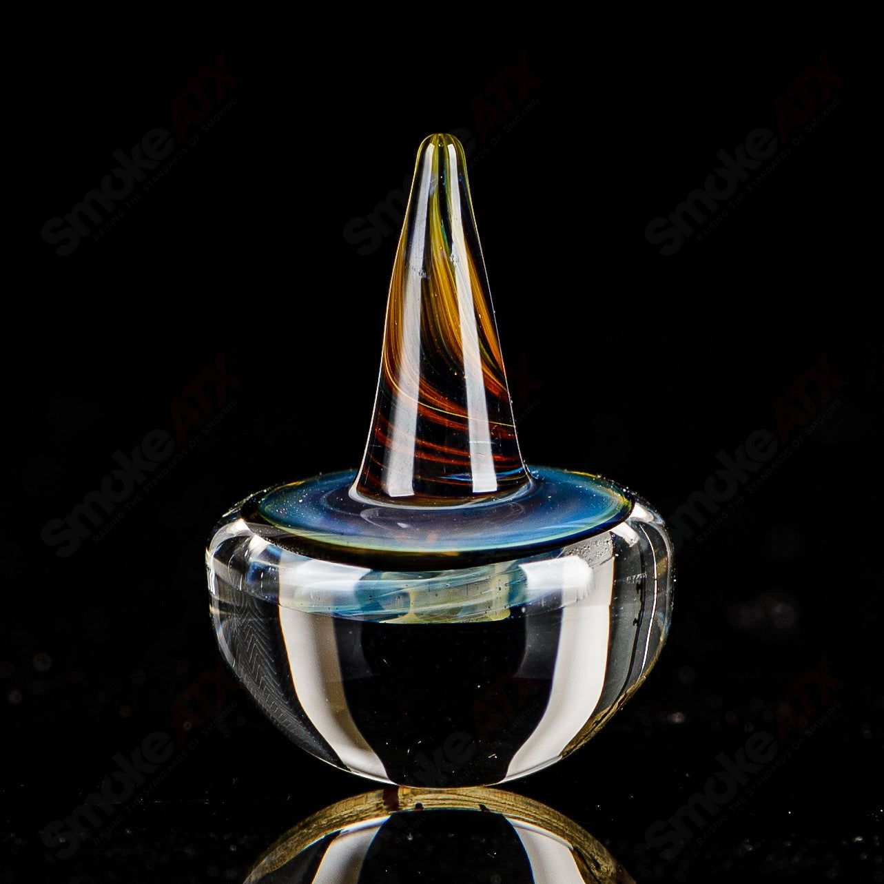 Galactic Spike Topper Indo Glass - Smoke ATX