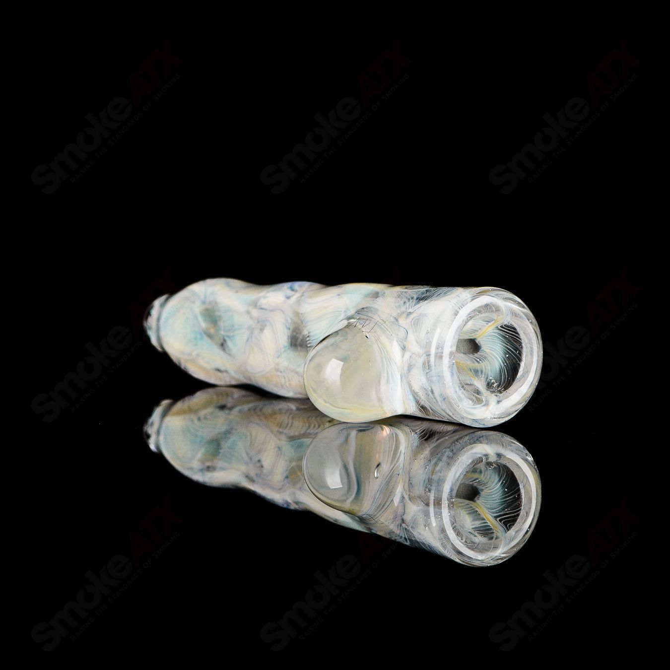 #4 I/O Worked Chillum Signed - JMK Glass - Smoke ATX