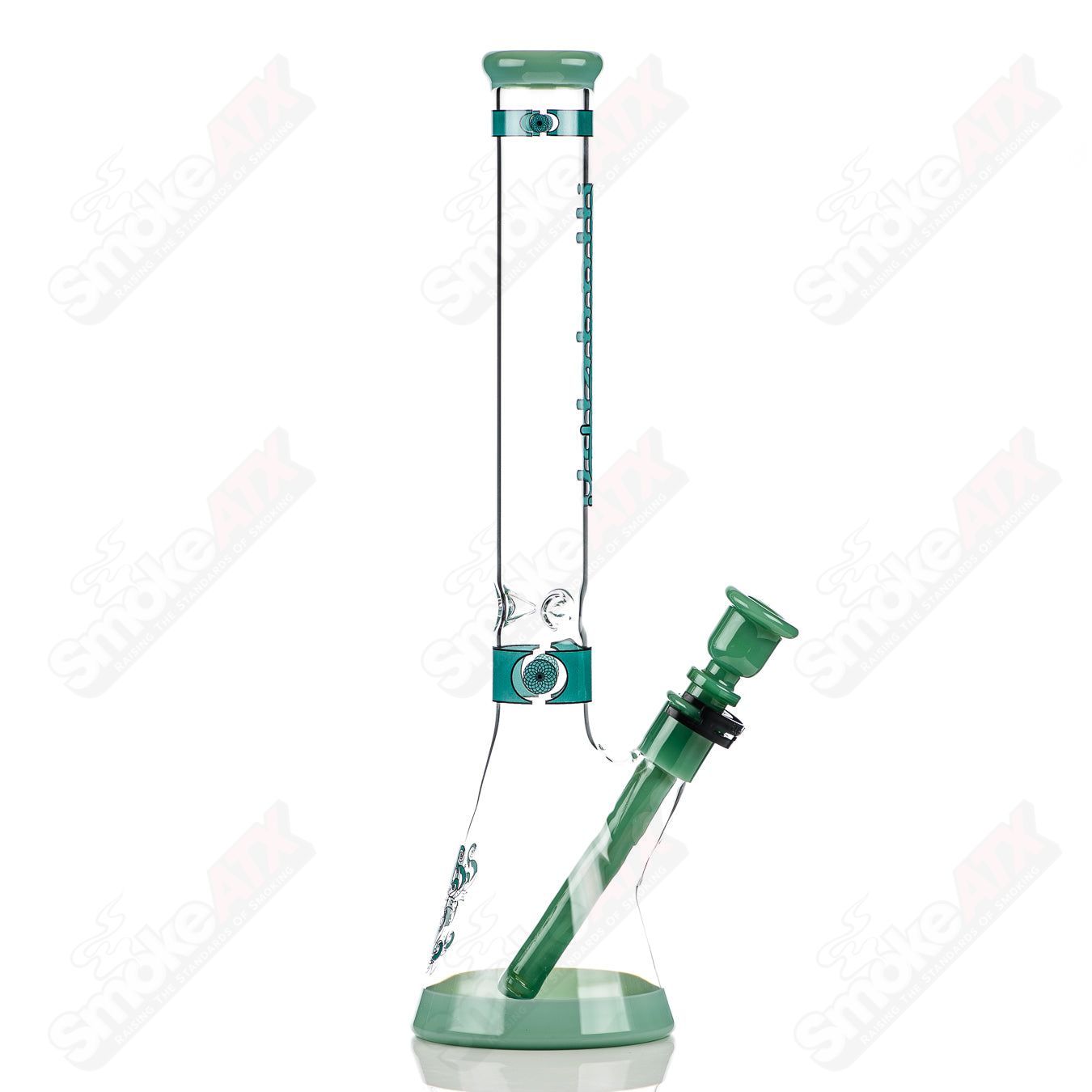 Medium (Teal) Heavy Hitter Hybrid Beaker Illadelph - Smoke ATX