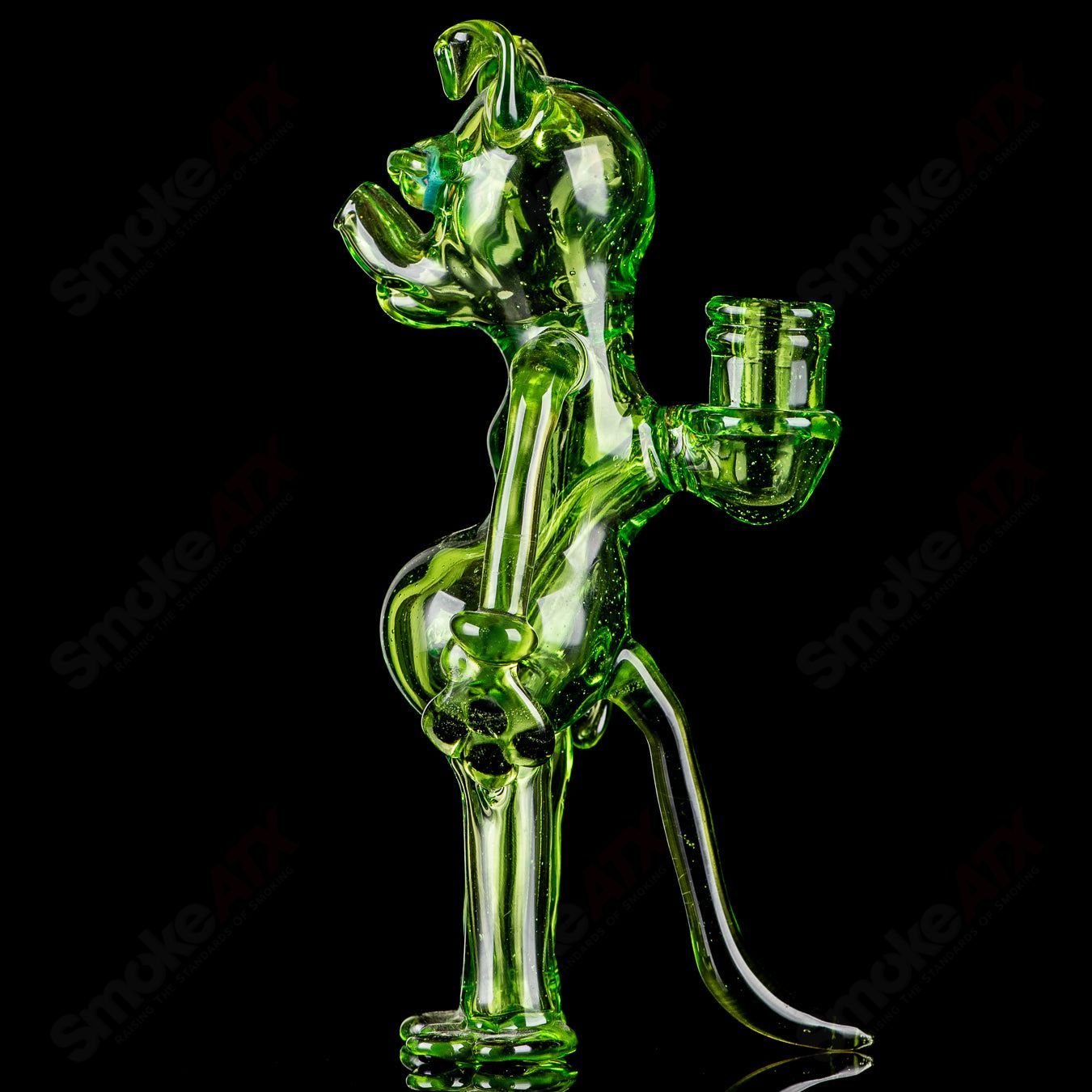 #1 Dog Rig Full Size Standing T-Tree  Glass - Smoke ATX