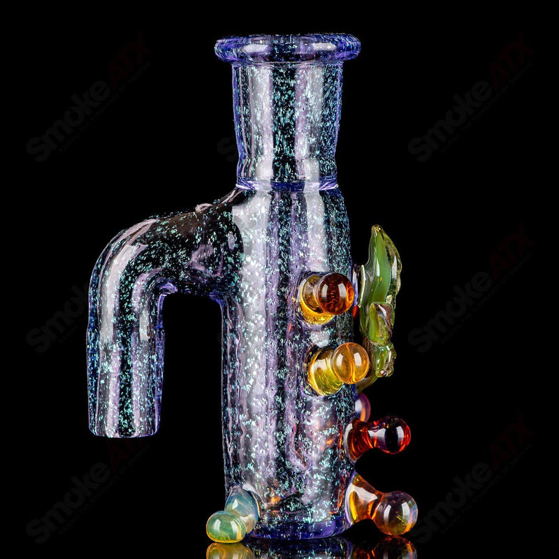 Purple Dichro Ash Catcher (UV Leaf) Mr. Gray - Smoke ATX