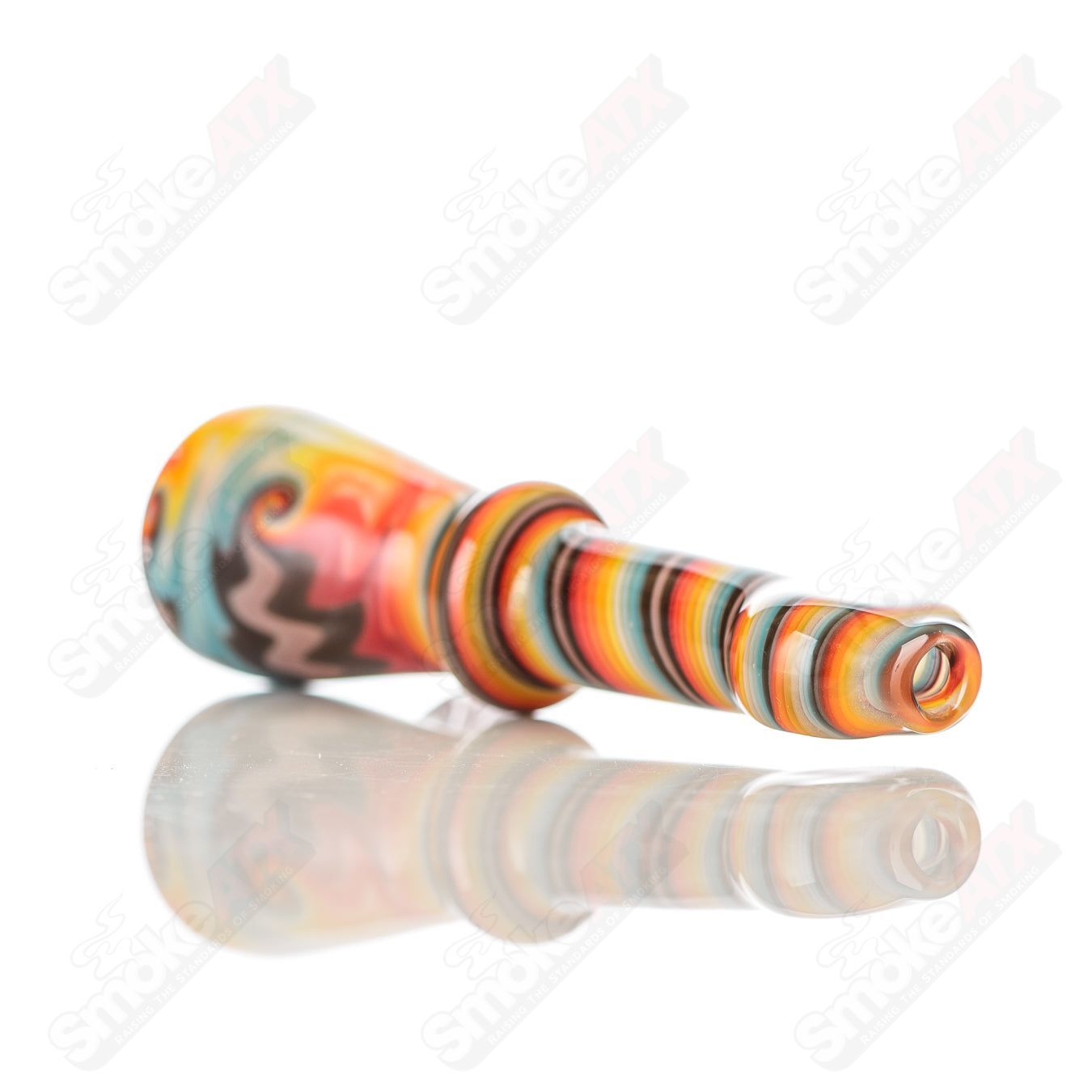 #10 Wig Wag Chillum Katy Wright Glass - Smoke ATX