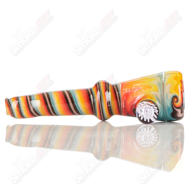 #10 Wig Wag Chillum Katy Wright Glass - Smoke ATX