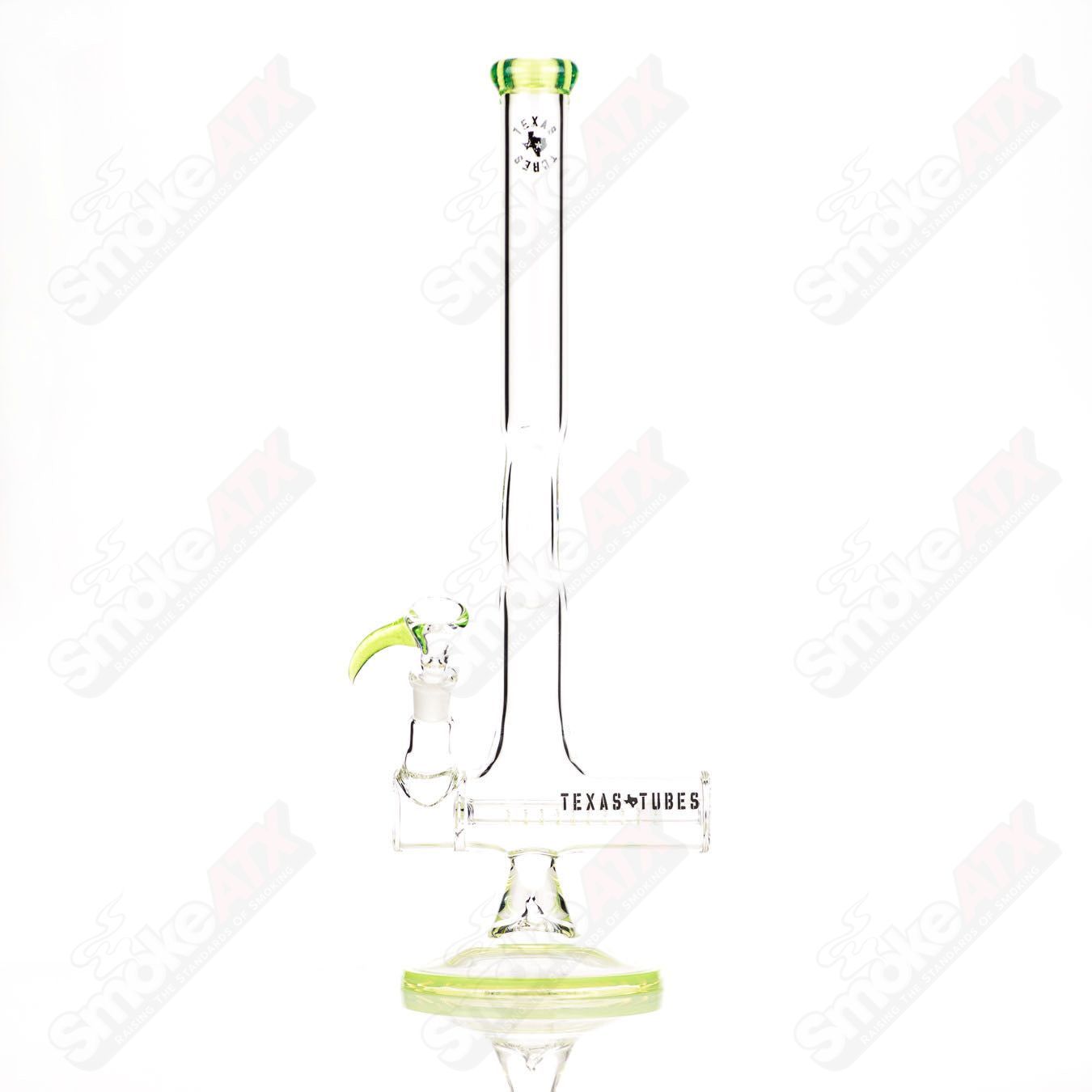 17in 14mm Inline (Slyme ) Texas Tubes - Smoke ATX