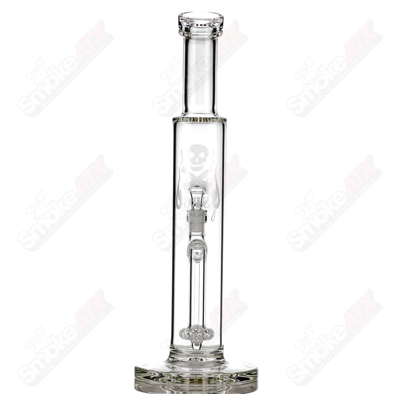 12in Clear Bent Neck Cutlass SPG - Smoke ATX