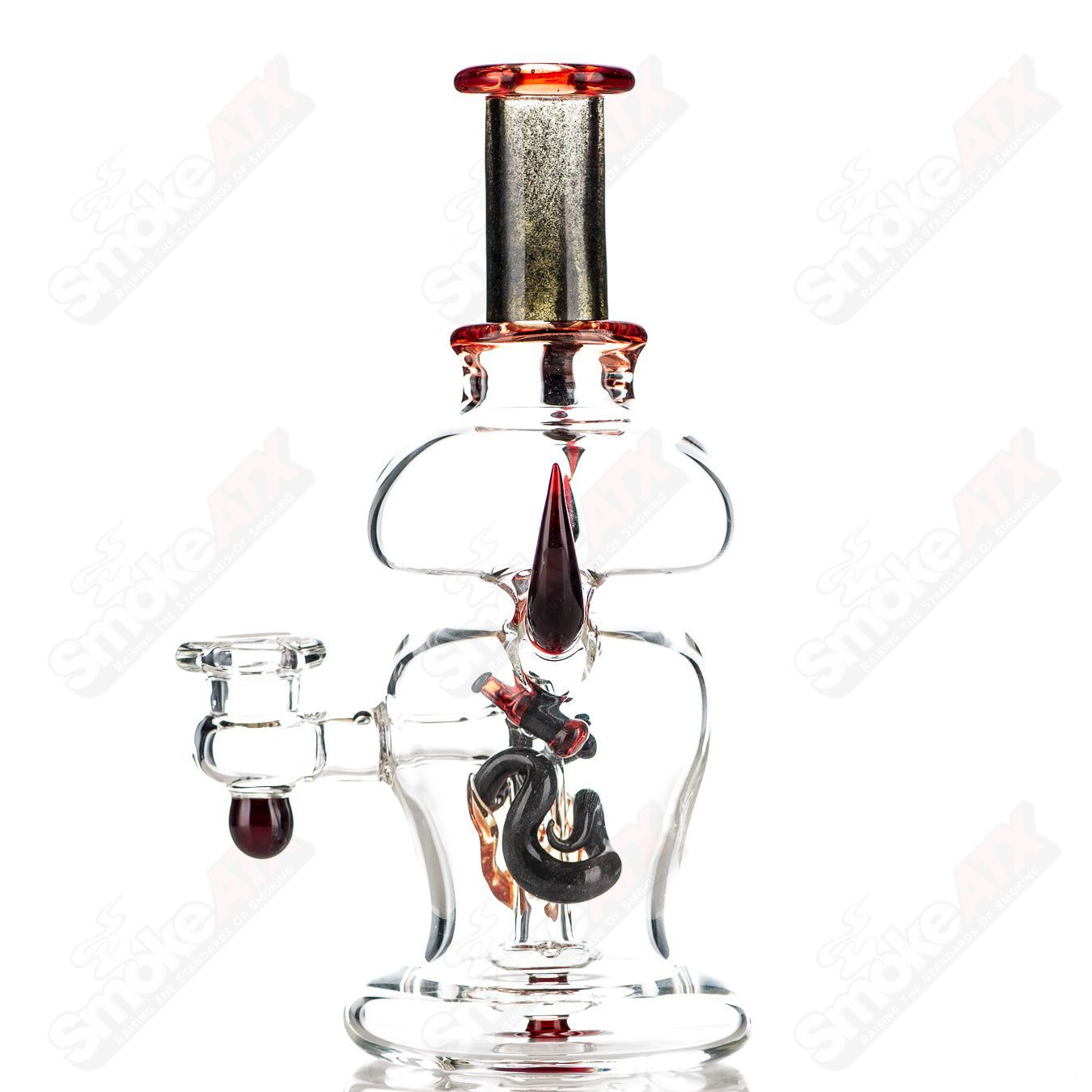 Pollution Bottle Snake Rig Gilyumglass - Smoke ATX