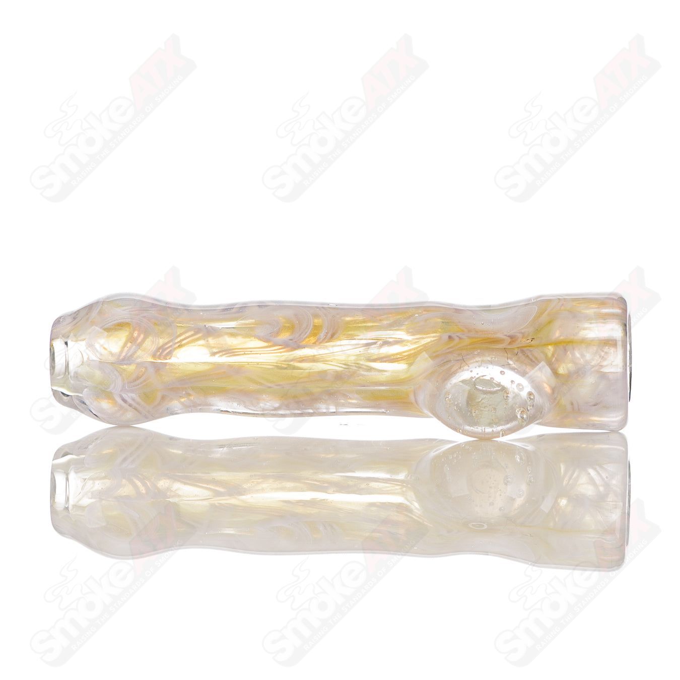 9 I/O Worked Chillum Signed - JMK Glass - Smoke ATX