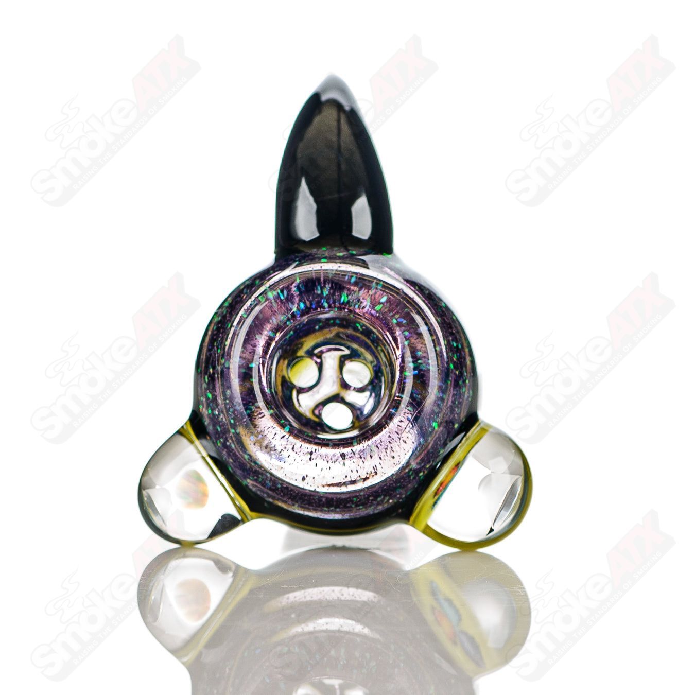 #4 18mm Color Worked Slide Bowl Jeremy from Oregon - Smoke ATX