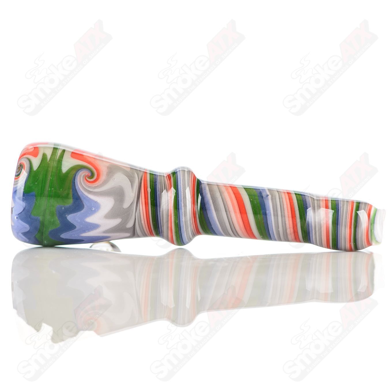 #15 Wig Wag Chillum Katy Wright Glass - Smoke ATX