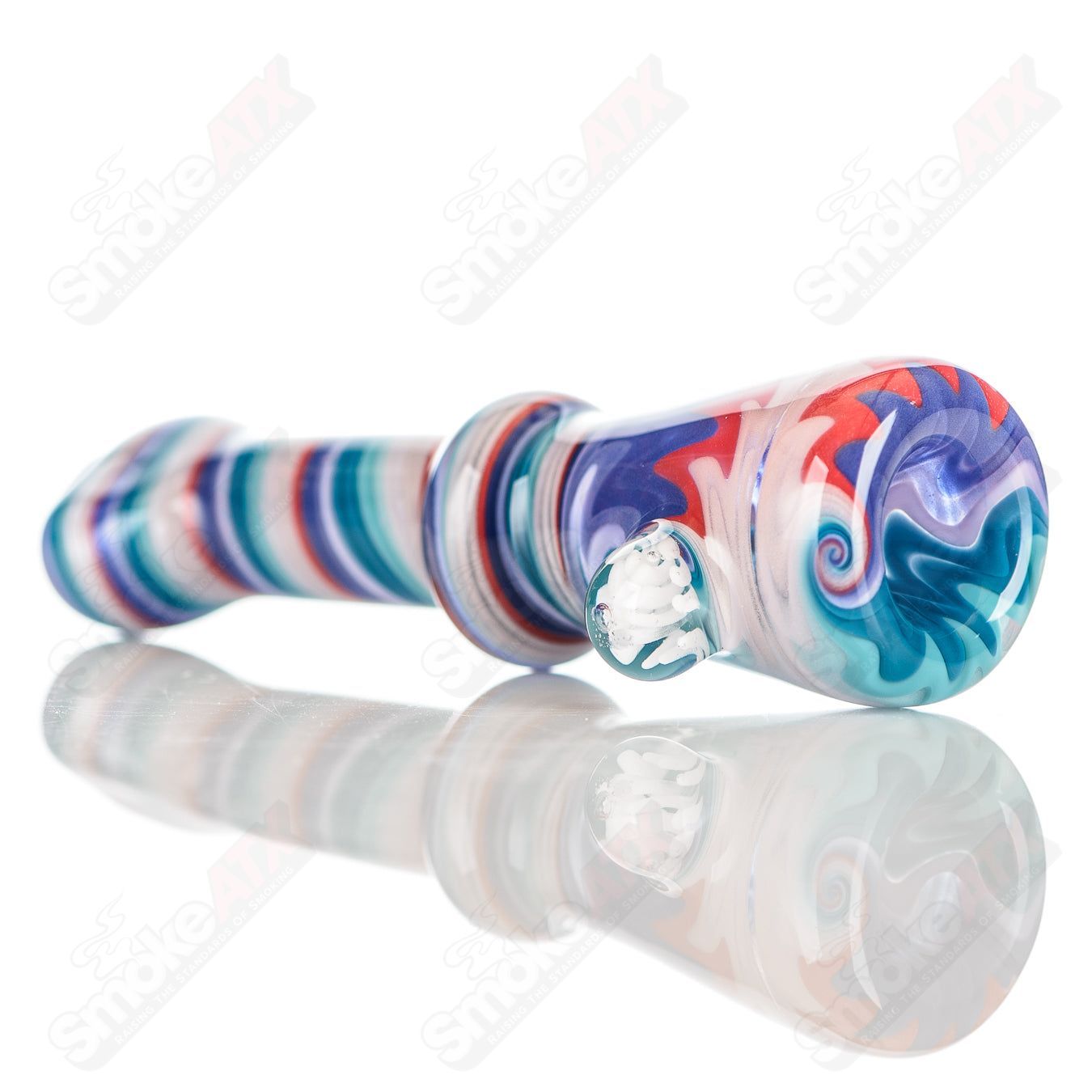 #2 Wig Wag Chillum Katy Wright Glass - Smoke ATX