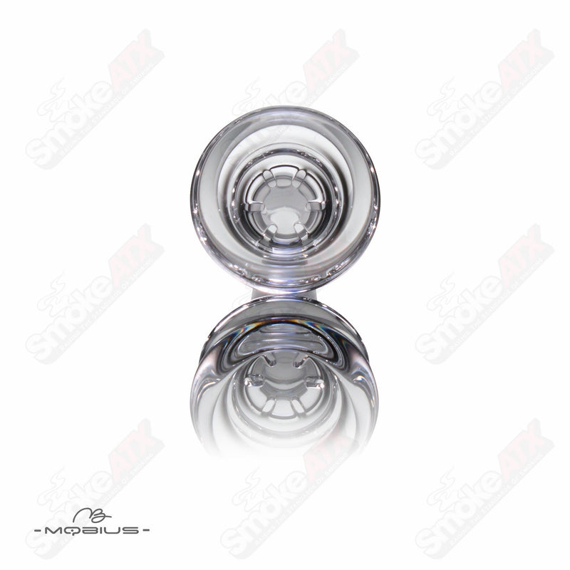 14mm Clear Multi Hole Bowl Mobius - Smoke ATX