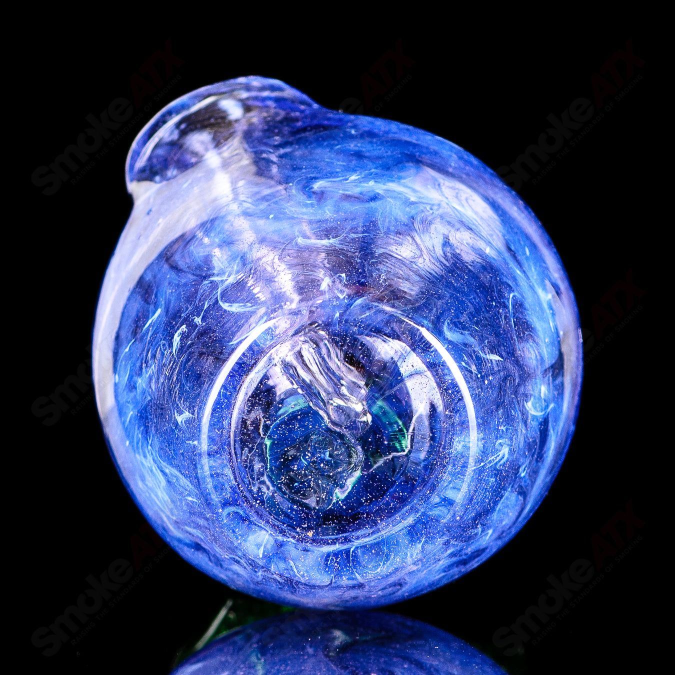 Purple Apple Rig w/ Worm Dabber Pouch Glass - Smoke ATX