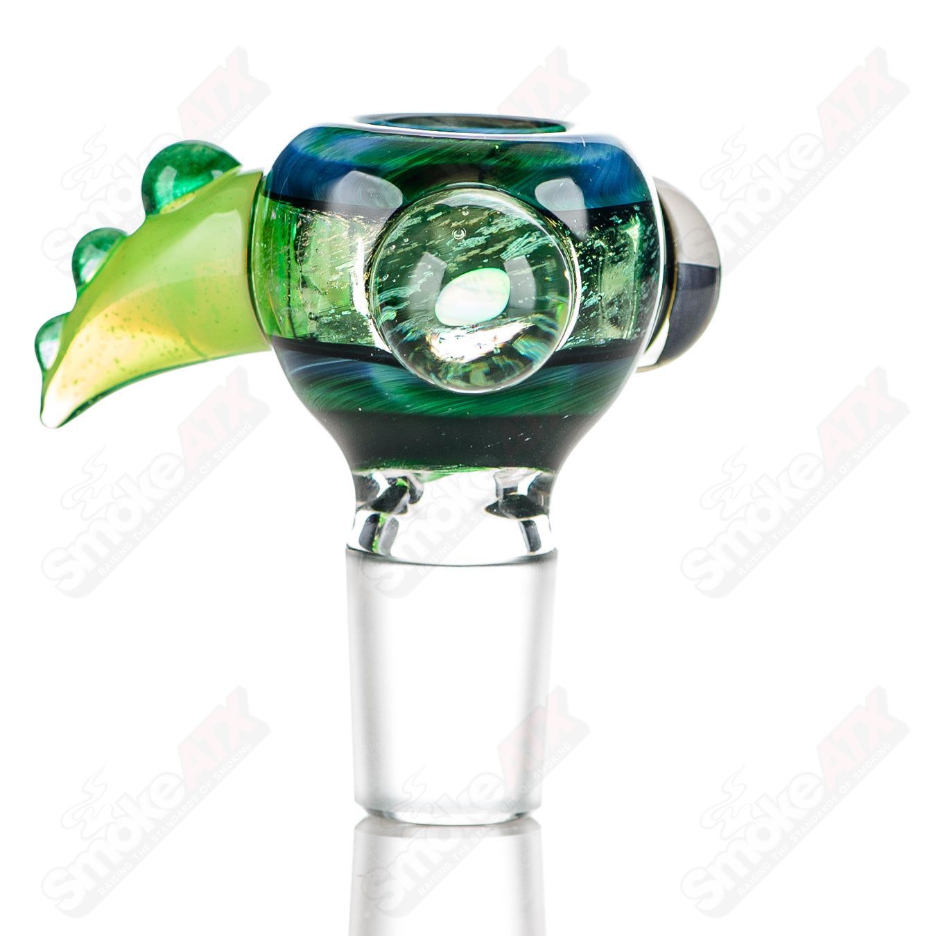 #6 18mm Color Worked Slide Bowl Jeremy from Oregon - Smoke ATX