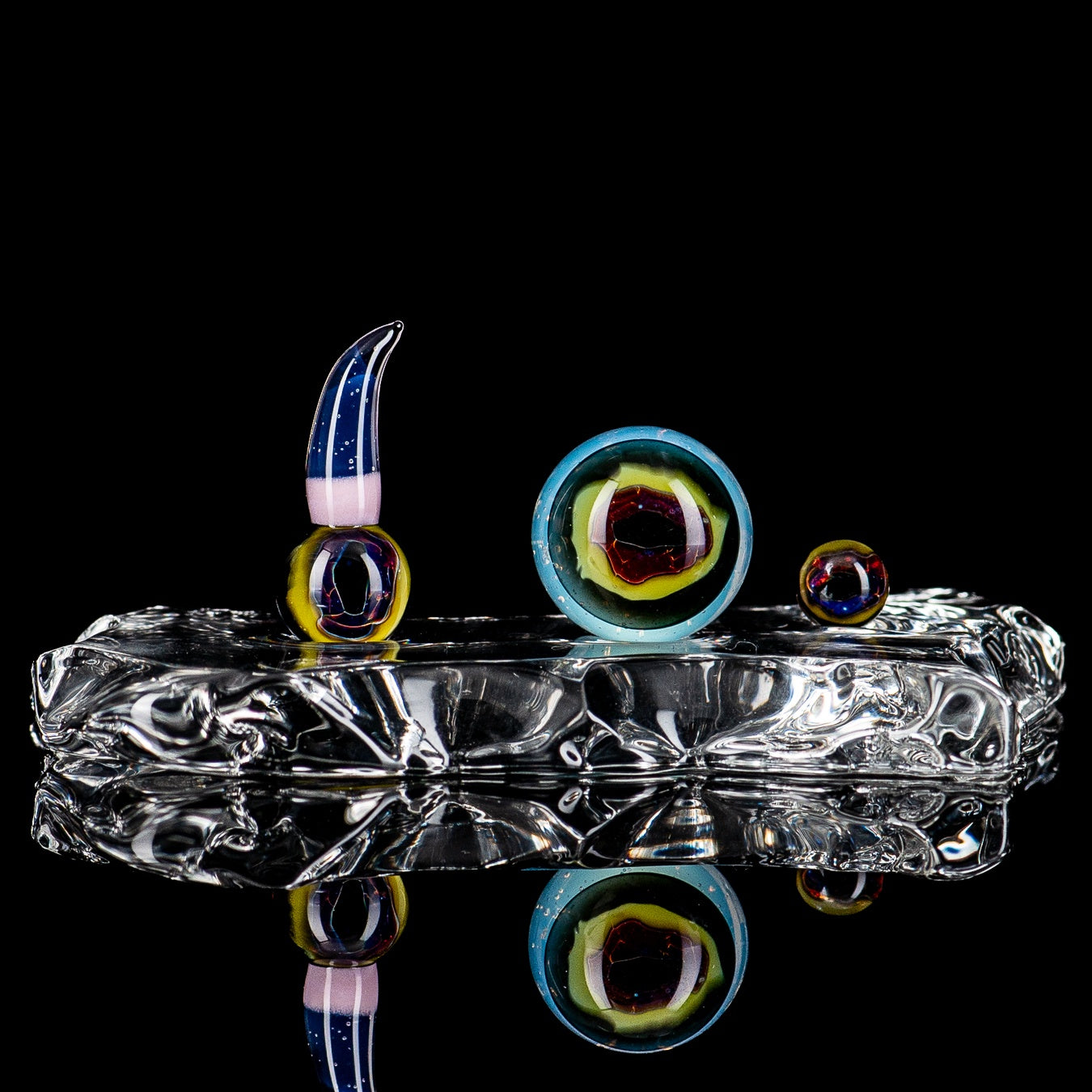 Eye Slurper Set King Leo Glass